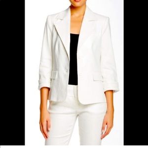 📦Sold📦 Alice & Olivia White Linen Blazer. NWOT. Size L